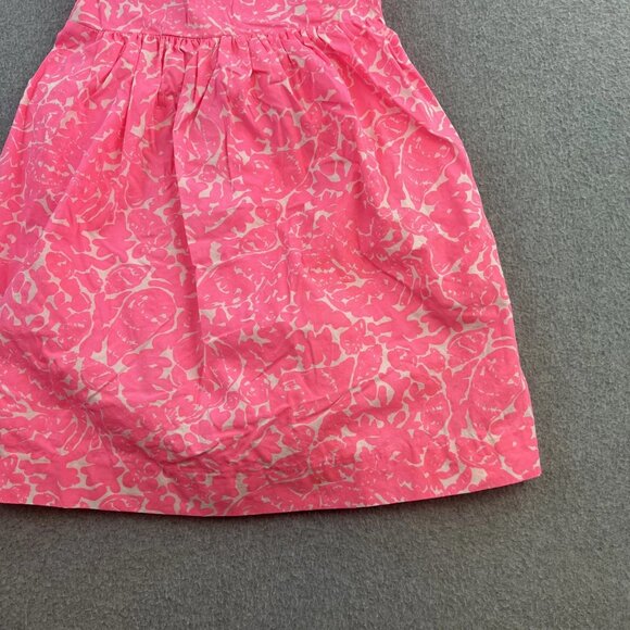 Lilly Pulitzer Dress Womens Extra Small Pink White Strapless Floral Summer Party - Picture 7 of 12